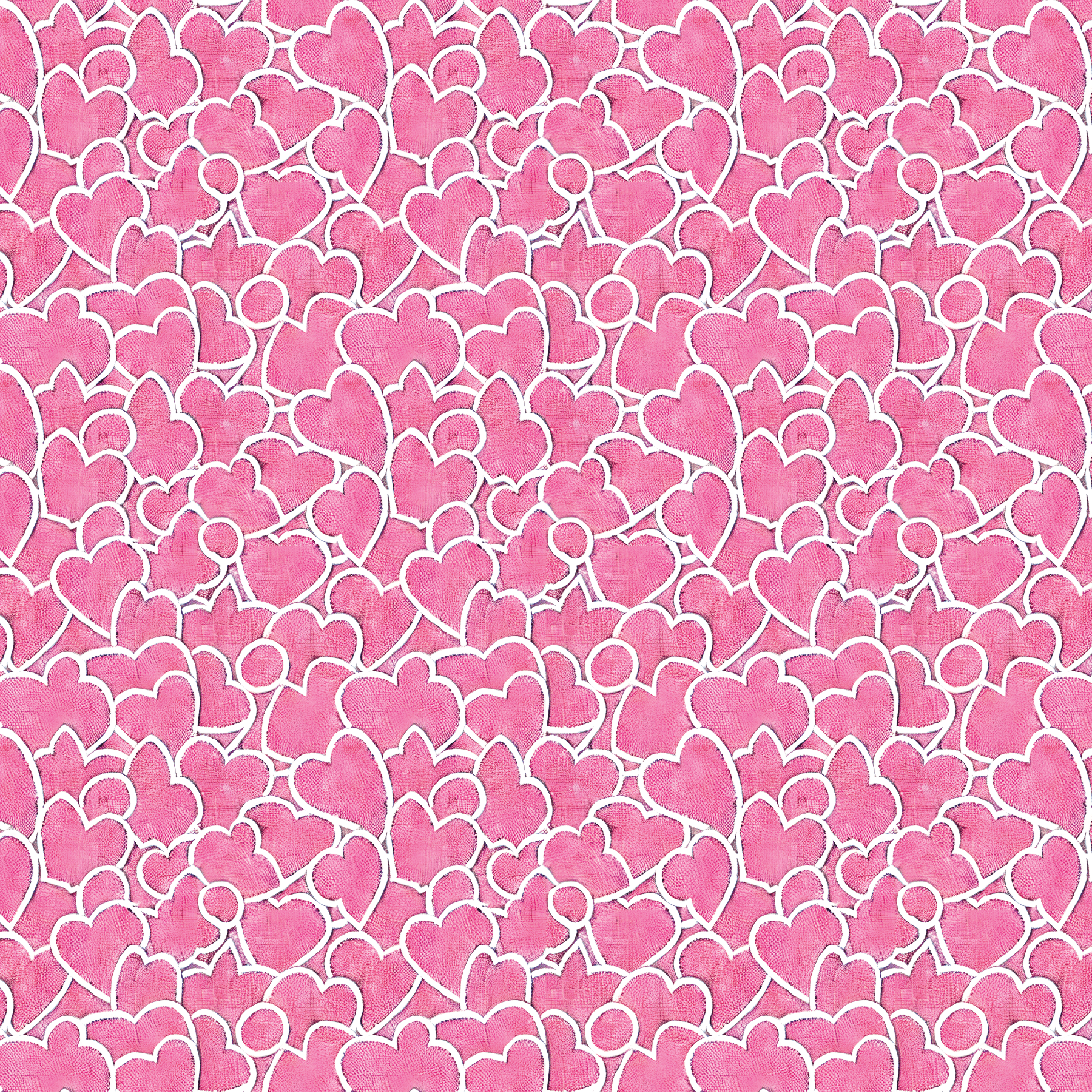 Battenburg Pink Lace Hearts Pattern Acrylic Sheets - CMB Pattern Acrylic